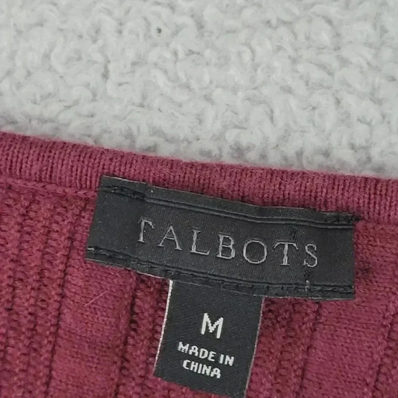 Talbots Red Textured Sleeveless Knit Dress Size M Fit & Flare 1PT - Picture 4 of 7